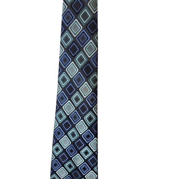 Alexander Julian Colors Tie in Beautiful Blues and greens - Picture 2 of 3
